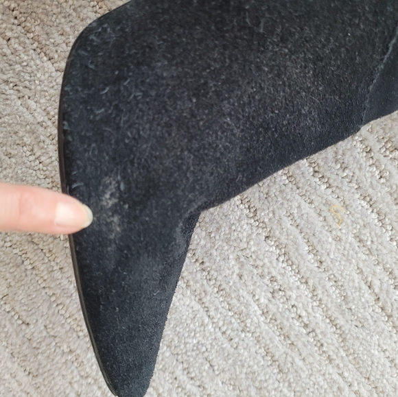 H&M HIGH HEELS OVER KNEE BOOTS REAL SUEDE LEATHER LIMITED EDITION - Picture 5 of 7